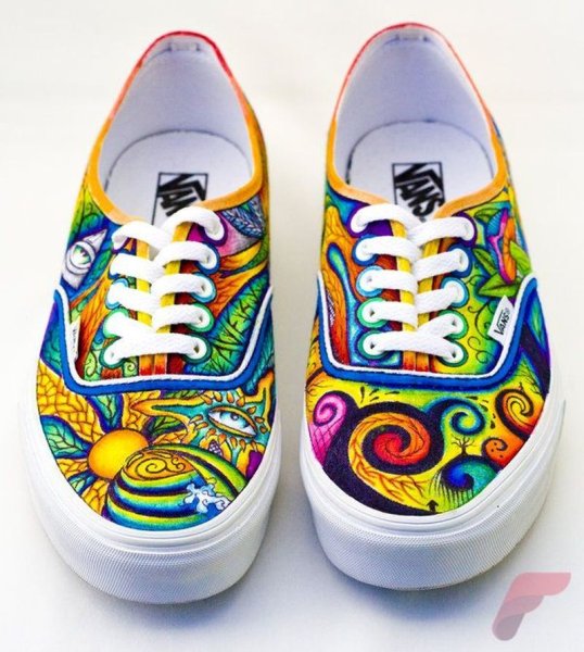 Ванс кеды расписные