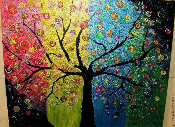 Дерево акрилом