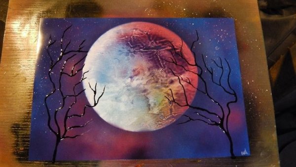 Планеты акриловыми красками