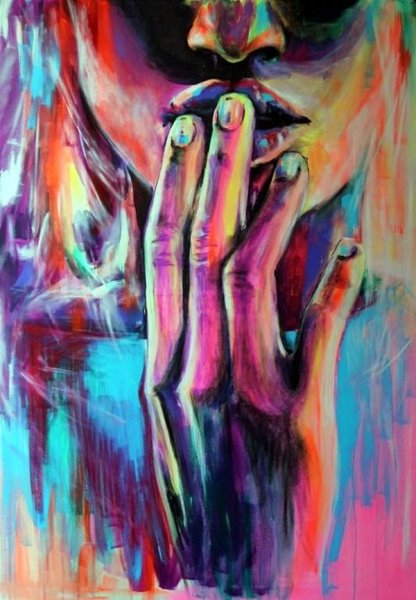 Необычные картины акрилом