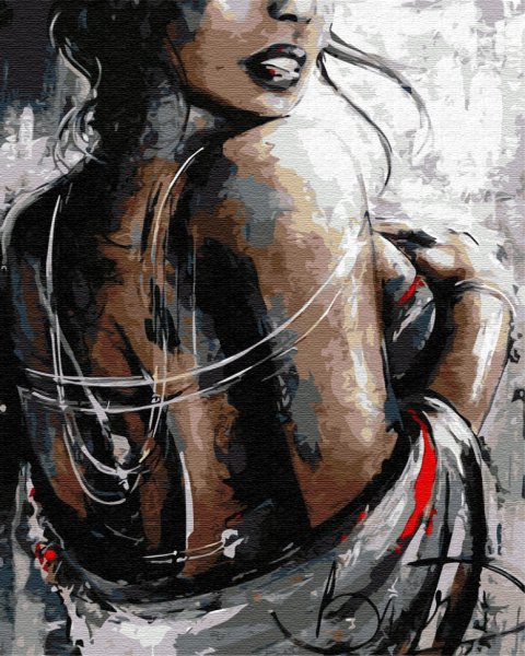 Женщина абстракция живопись