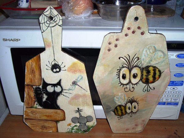 Разрисовать разделочную доску