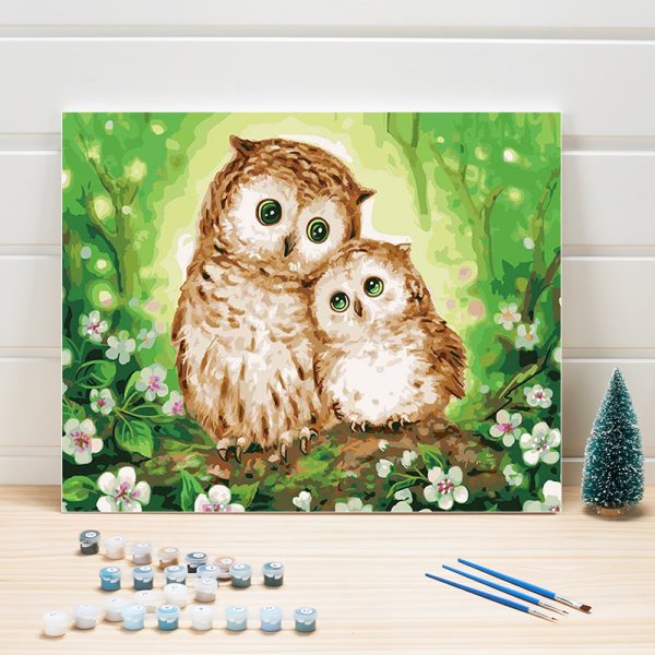 Совушка акрилом