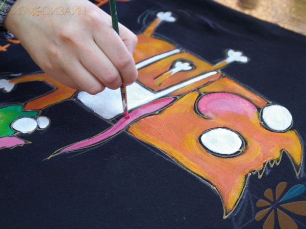 Рисование красками по ткани