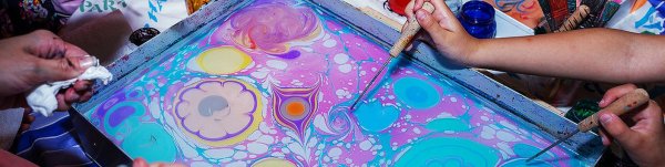 Мраморные краски техника рисования