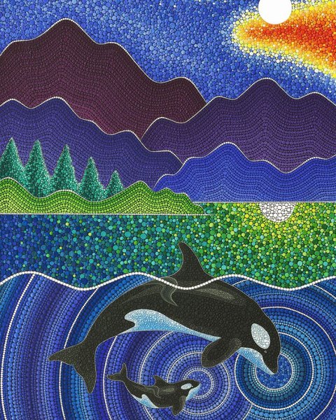 Витраж точками