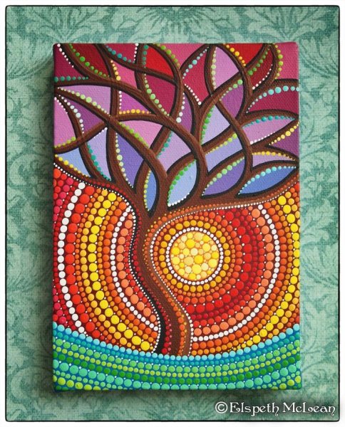 Пуантилизм Мандала