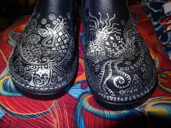 Расписные туфли