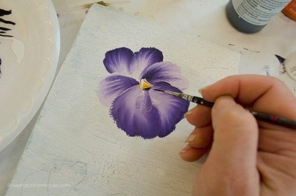 Уроки рисования цветов акриловыми красками