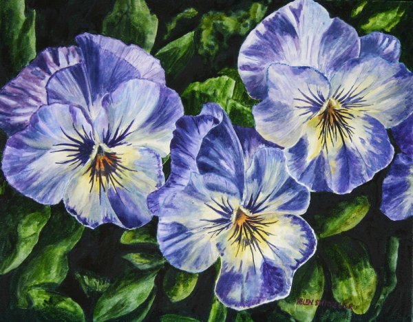 Изразцы Анютины глазки