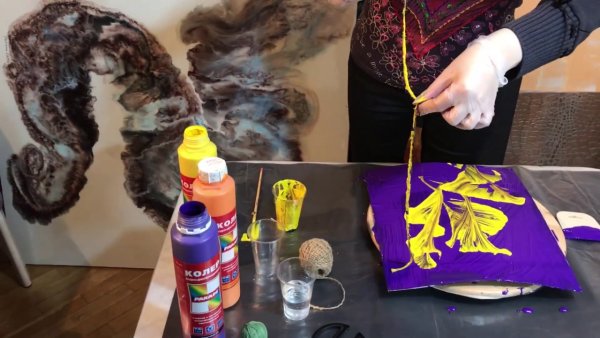 Рисование нитями мастер класс