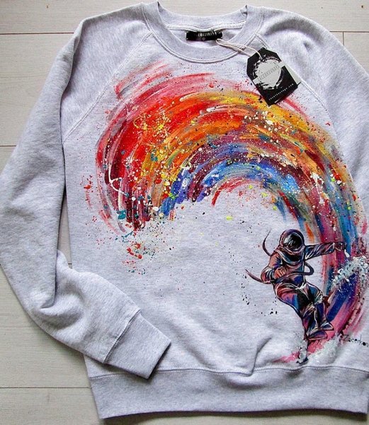 Роспись одежды акриловыми красками