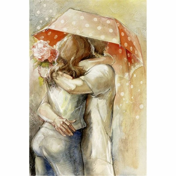 Картина по номерам поцелуй Лена Сотскова