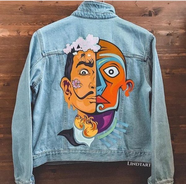 Разрисованная джинсовка