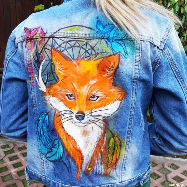 Роспись джинсовой куртки