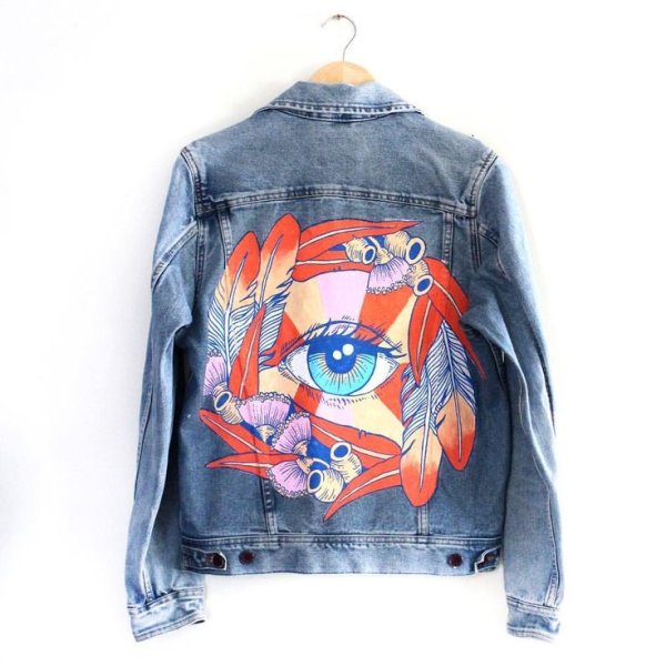 Роспись джинсовой куртки