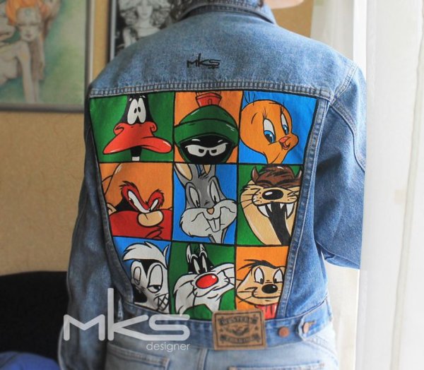 Идеи для росписи джинсовой куртки