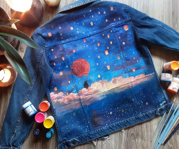 Роспись джинсовой куртки