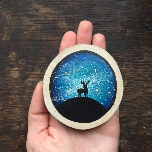 Рисование на спилах