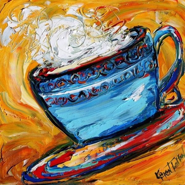 Кружка с кофе акрилом