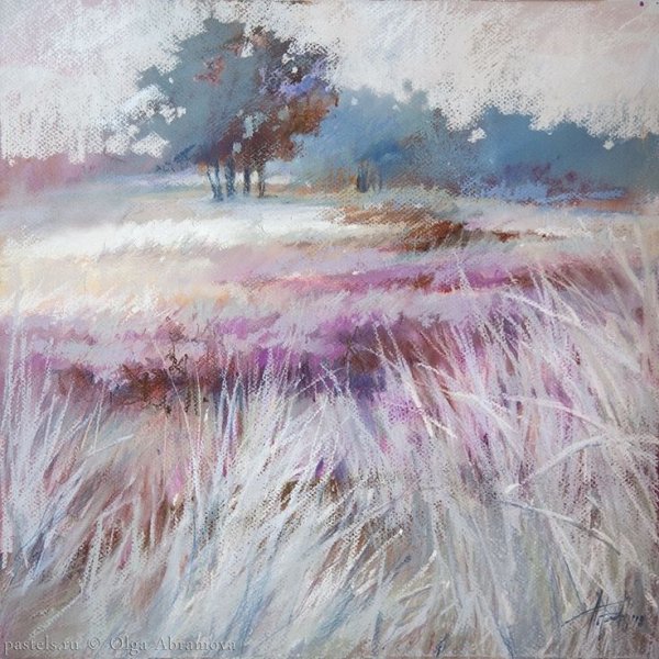 Ольга Абрамова пастель пейзаж