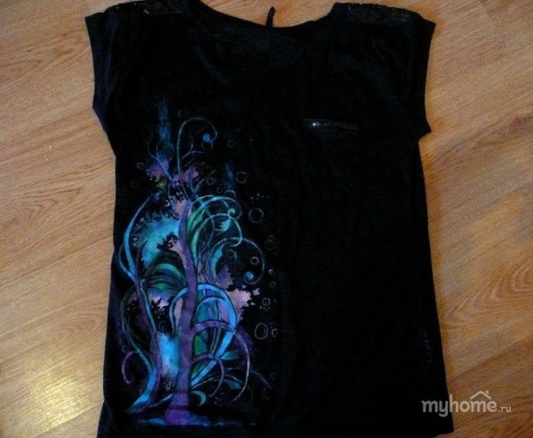 Платья Расписанные акрилом