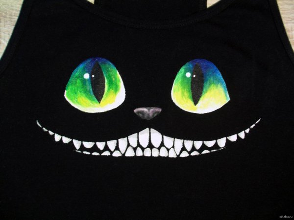 Чеширский кот красками