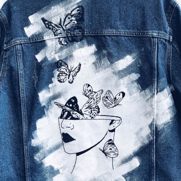 Рисунки на джинсовых куртках