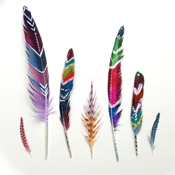 Цветные перья