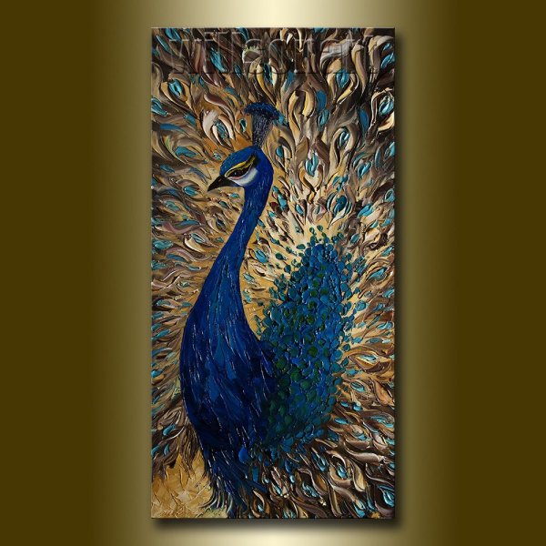 Павлин акрилом