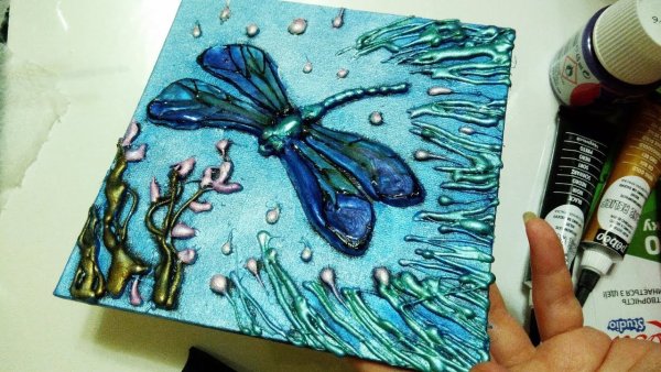 Рисование горячим клеем