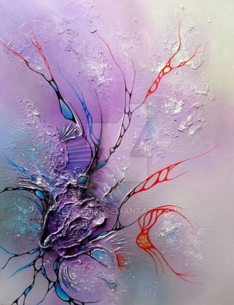 Абстракция акриловыми красками