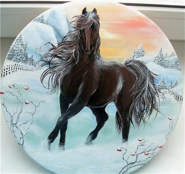 Декупаж с лошадьми