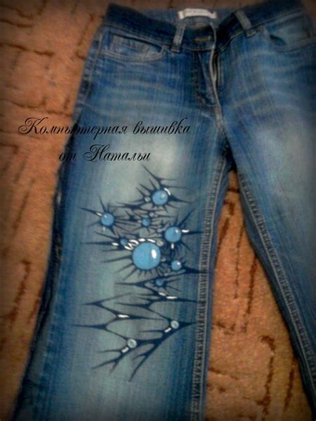 Рисунки на джинсах