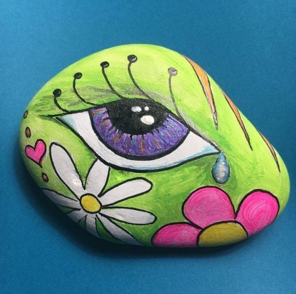 Живопись на камнях акриловыми красками