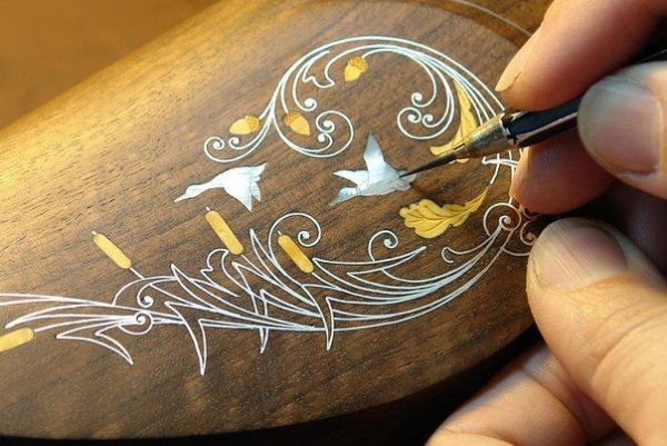 Тульская всечка орнамент