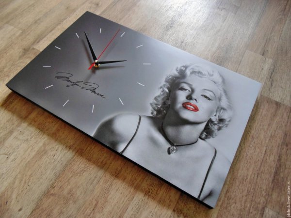 Часы стеклянные настенные с фотопечатью