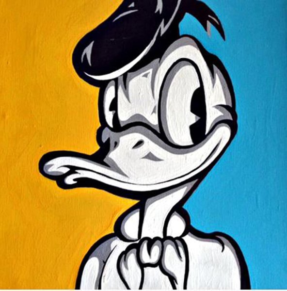 Рисунки на холсте из мультиков