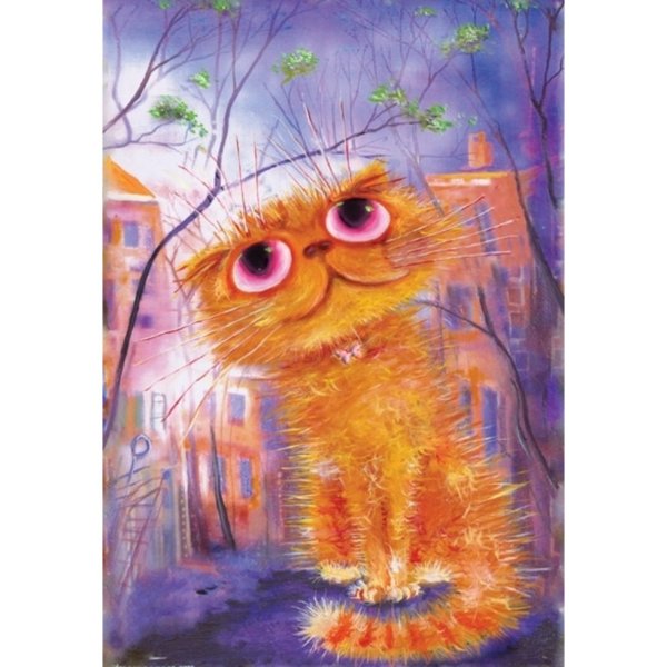 Коты акрилом