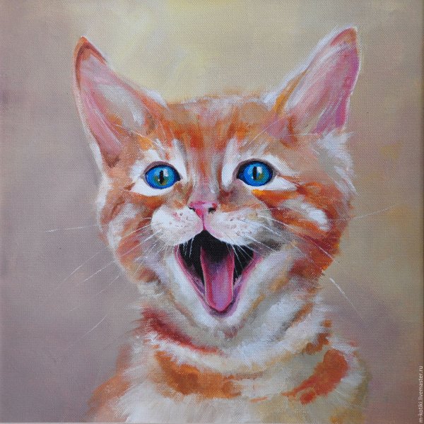 Котики акрилом