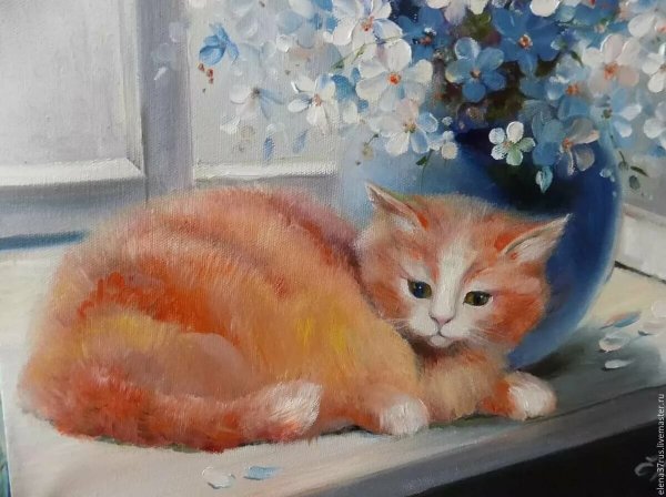 Котики в живописи