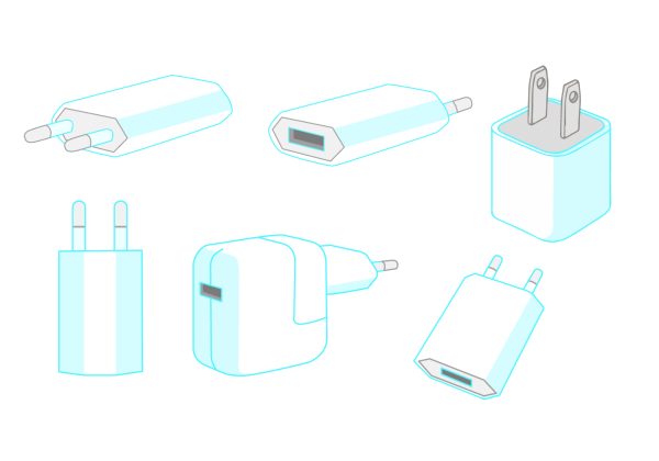 Зарядка для телефона рисвоание