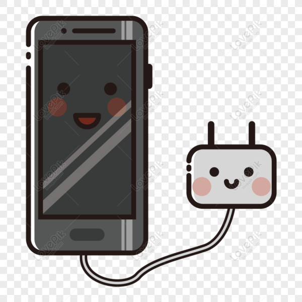 Рисование на зарядке телефона