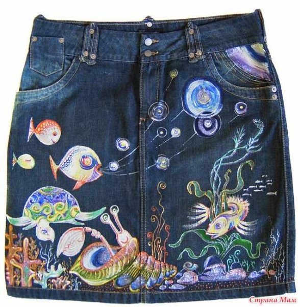 Роспись на джинсе