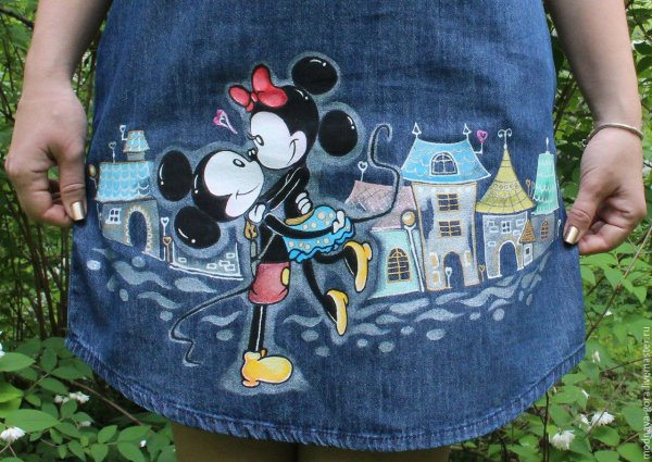 Рисование по джинсовой ткани