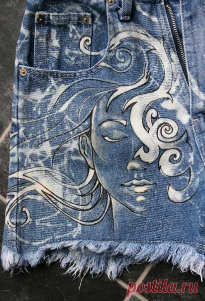 Роспись джинсов