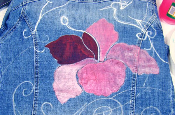 Батик на джинсе