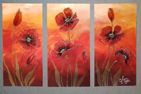 Акрил на маленьком холсте