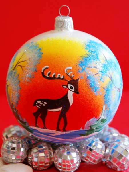 Расписные новогодние шары