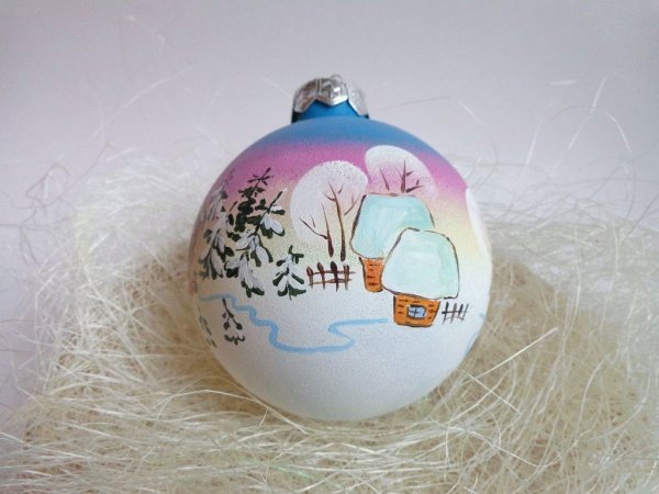 Разрисованные елочные шары